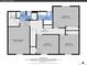 Second floor floorplan displays dimensions for bedrooms and bathrooms of the property at 7405 S Jackson Ct, Centennial, CO 80122