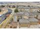 Aerial view of a townhome community, showcasing the property's location and neighborhood at 7616 S Sicily Way, Aurora, CO 80016