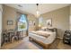 Charming bedroom with whimsical decor, including a chandelier and comfortable bed at 10705 Pinewalk Way, Highlands Ranch, CO 80130