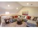 Cozy upper-level living room with comfortable seating, decorative pillows, and a neutral color palette at 10705 Pinewalk Way, Highlands Ranch, CO 80130