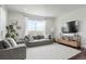 Bright living room with large windows, hardwood floors, modern furnishings, and a neutral color palette at 17548 Bluetrail Ave, Parker, CO 80134