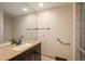 Bathroom with a large mirror, updated vanity and sink at 5361 Nassau Cir, Cherry Hills Village, CO 80113