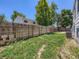 Large backyard, fenced, and ready for landscaping at 1956 Cathay St, Aurora, CO 80011