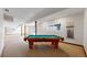 Finished basement space with a pool table and carpet at 7641 Kelty Trl, Franktown, CO 80116