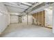 Unfinished basement with exposed framing and mechanicals at 21021 E 63Rd Dr, Aurora, CO 80019