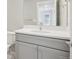 Bathroom with vanity and mirror at 21021 E 63Rd Dr, Aurora, CO 80019