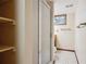 Bathroom featuring glass shower door, shelving, and vanity at 6587 S Clarkson St, Centennial, CO 80121