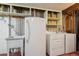 Unfinished basement laundry area with sink, washer, and dryer at 6587 S Clarkson St, Centennial, CO 80121