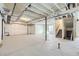 An unfinished basement with concrete floors and exposed ceiling at 18049 E 106Th Ave, Commerce City, CO 80022