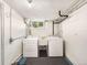Functional laundry room features a washing machine, dryer, and utility sink, all in a well-lit space at 1470 Utica St, Denver, CO 80204