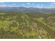 Breathtaking mountain and valley views from this property, surrounded by dense forests at 3800 Lakota Rd, Indian Hills, CO 80454