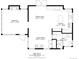 Detailed floorplan showcasing the layout of the home including the living room, bedroom, kitchen, dining area, and bath at 3800 Lakota Rd, Indian Hills, CO 80454