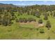 Vast land showing mature tree coverage with a clearing and small structure in center frame at 3800 Lakota Rd, Indian Hills, CO 80454