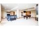 Spacious basement featuring a stone fireplace, pool table, and plenty of room for entertainment at 4320 Stone Post Dr, Castle Rock, CO 80108