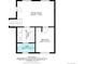 Basement layout featuring a bedroom, bathroom, Gathering room, and utility area at 4917 S Xenophon Way, Morrison, CO 80465