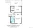 Upstairs layout featuring two bedrooms, a walk-in closet, and a bathroom at 4917 S Xenophon Way, Morrison, CO 80465
