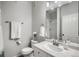 Clean bathroom with modern vanity, shower-tub combo, and neutral color scheme at 3912 S Carson St # 204, Aurora, CO 80014