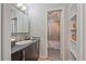 Modern bathroom with stylish fixtures and walk-in shower at 955 Eudora St # 203E, Denver, CO 80220