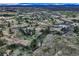 Sweeping aerial view of the vast acreage, showcasing the natural beauty of the landscape at 10426 Tomahawk Rd, Parker, CO 80138