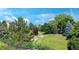 Scenic backyard view of lush landscaping with mature trees and greenery at 4515 W 107Th Cir, Westminster, CO 80031