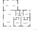 Detailed floor plan showcasing the layout of the home, including the kitchen, bedrooms, and living room at 935 S Pecos Way, Denver, CO 80223