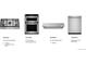 Kitchen appliance details: cooktop, microwave, wall oven, hood and dishwasher at 6353 Verve Ln, Parker, CO 80134