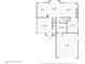 First floor plan displaying dimensions and layout, including the kitchen, living room, and garage at 9816 S Holland St, Littleton, CO 80127