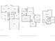 Detailed floor plan showcasing the layout of the first floor, second floor, and basement at 9816 S Holland St, Littleton, CO 80127