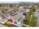 An elevated view of the home in a residential neighborhood near the city at 4390 Osage St, Denver, CO 80211