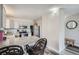 Kitchen featuring gray cabinets, granite countertops, stainless steel appliances, and breakfast bar seating at 2740 W 86Th Ave # 190, Westminster, CO 80031