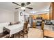 Charming eat-in kitchen with stainless steel appliances and a cozy dining area at 4533 S Devinney St, Morrison, CO 80465