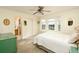 Bright bedroom with a large bay window, and en-suite bath at 9786 Malachite Ct, Parker, CO 80134