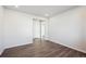 Clean bedroom with wood-look flooring, neutral wall paint and recessed lighting at 1401 Bloom St, Brighton, CO 80601