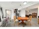 Basement featuring a dining table, and a bicycle offer a versatile entertainment space at 13388 Alcott Cir, Broomfield, CO 80020