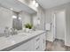Bathroom showcasing a double sink vanity and modern fixtures at 4552 S Perth Ct, Aurora, CO 80015