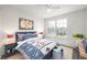 Charming bedroom decorated with a coastal theme and colorful accents at 5977 S Rock Creek Dr, Castle Rock, CO 80109