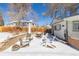 Backyard patio with furniture for outdoor gatherings at 2918 Ames St, Wheat Ridge, CO 80214