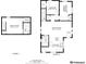 Floor plan showing the layout of the rooms and their dimensions at 2918 Ames St, Wheat Ridge, CO 80214