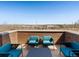 Spacious rooftop deck with stylish furniture, perfect for outdoor relaxation and entertaining at 5004 S Platte River Pkwy, Littleton, CO 80123