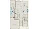 Detailed floor plan showing the layout of the home, including the living spaces, bedrooms, and garage at 22143 E Rocky Top Pl, Aurora, CO 80016