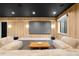 Home theater showcasing large screen, comfortable seating, and paneled walls for a cozy retreat at 1001 S Adams St, Denver, CO 80209