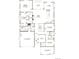 Detailed floor plan showcasing the layout of a home, including bedrooms, kitchen, living spaces, and garage at 5546 Tamarack Ave, Firestone, CO 80504