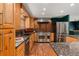 Well-equipped kitchen with wood cabinets, granite countertops, and stainless steel appliances at 15 Pawnee Dr, Boulder, CO 80303