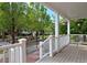 View from porch overlooks a community area and trees at 8171 E 33Rd Ave, Denver, CO 80238