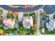 Birds-eye view of home showcasing a landscaped backyard, patio, and its location in a quiet neighborhood at 15723 E Orchard Pl, Aurora, CO 80016