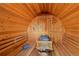Inside the sauna, experience comfort and relaxation with wooden benches and a traditional heating system at 3237 N Josephine St, Denver, CO 80205