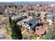 An aerial perspective of a luxurious house, displaying the neighborhood's beauty and architectural design at 2365 S Clayton St, Denver, CO 80210