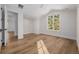 Bright bedroom with wood floors, a window and a ceiling fan at 2365 S Clayton St, Denver, CO 80210