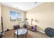 Dedicated exercise room with equipment, natural light, and ample space at 10057 Des Moines St, Parker, CO 80134