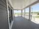 Expansive covered porch offers plenty of room for outdoor seating with scenic views of the neighborhood at 6023 Chester Way, Denver, CO 80238